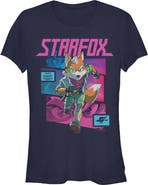 The Super Mario Galaxy Movie Junior's Fox McCloud Comic Book Panels Short Sleeve T-Shirt