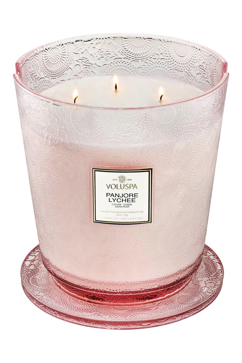 Panjore Lychee 5-Wick Hearth Candle, Main, color, PANJORE LYCHEE