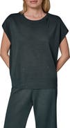 Donna Karan New York Metallic Cap Sleeve Sweater