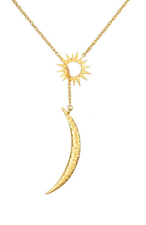 Dreams Celestial Sun and Moon Lariat Necklace