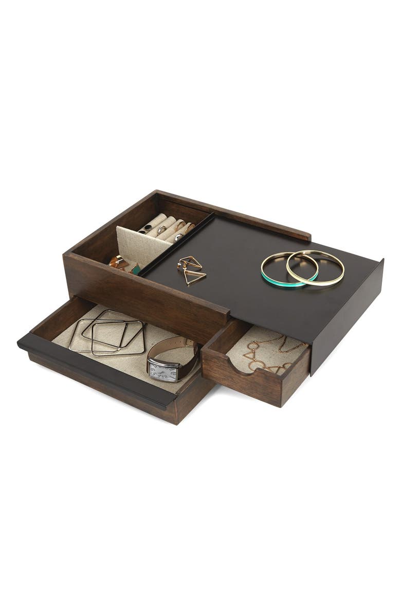 Umbra 'Stowit' Wooden Jewelry Box, Alternate, color,