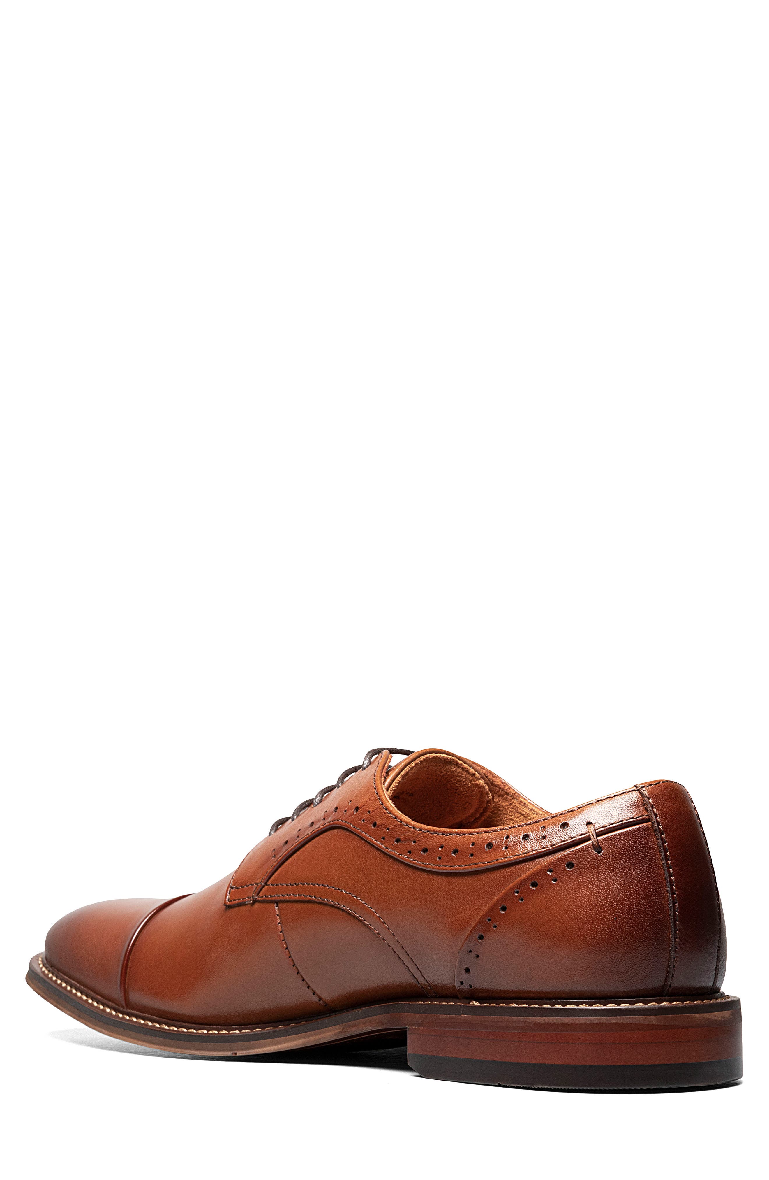 Stacy Adams Maddox Cap Toe Derby, Alternate, color, Cognac