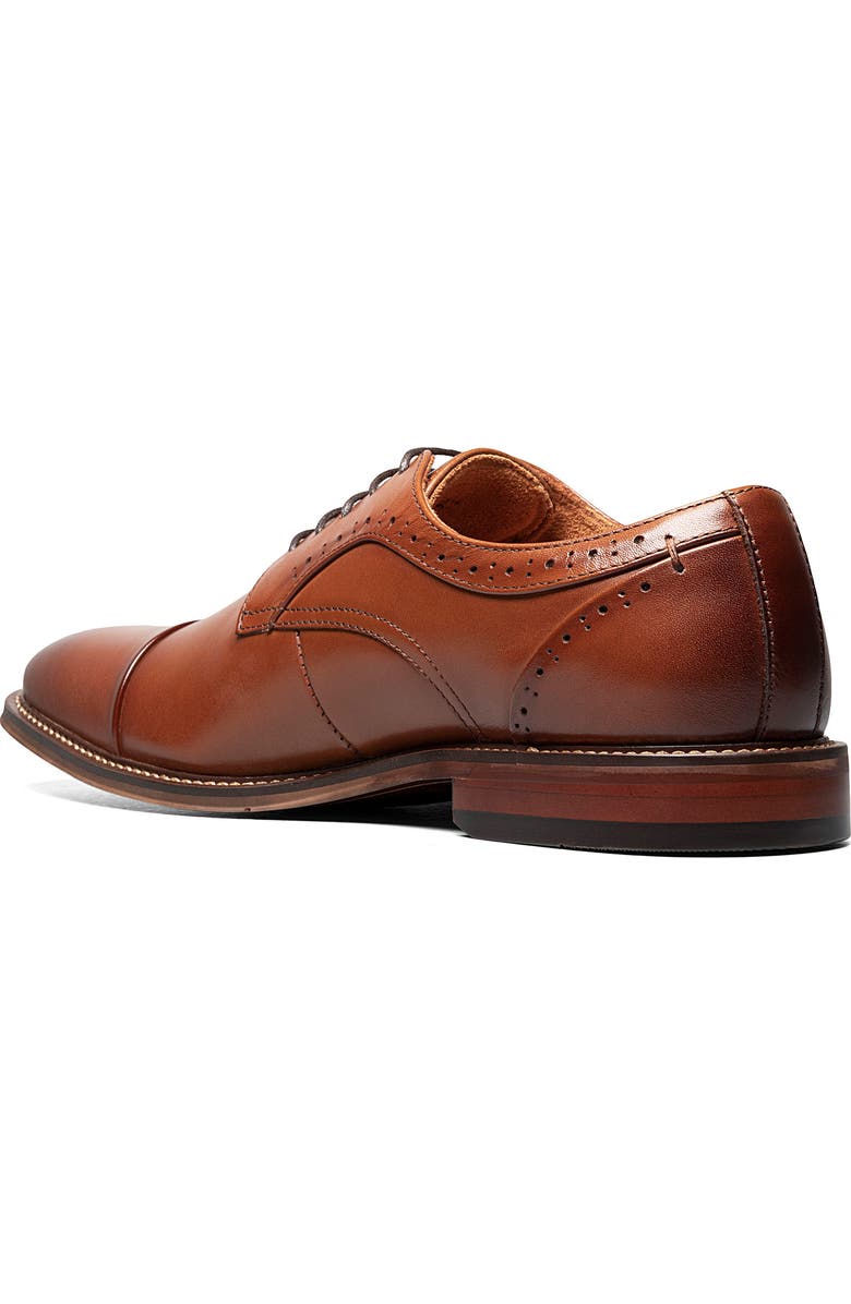 Stacy Adams Maddox Cap Toe Derby, Alternate, color, Cognac