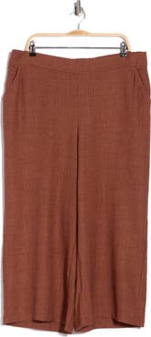 MAX STUDIO Textured Wide Leg Crop Pants