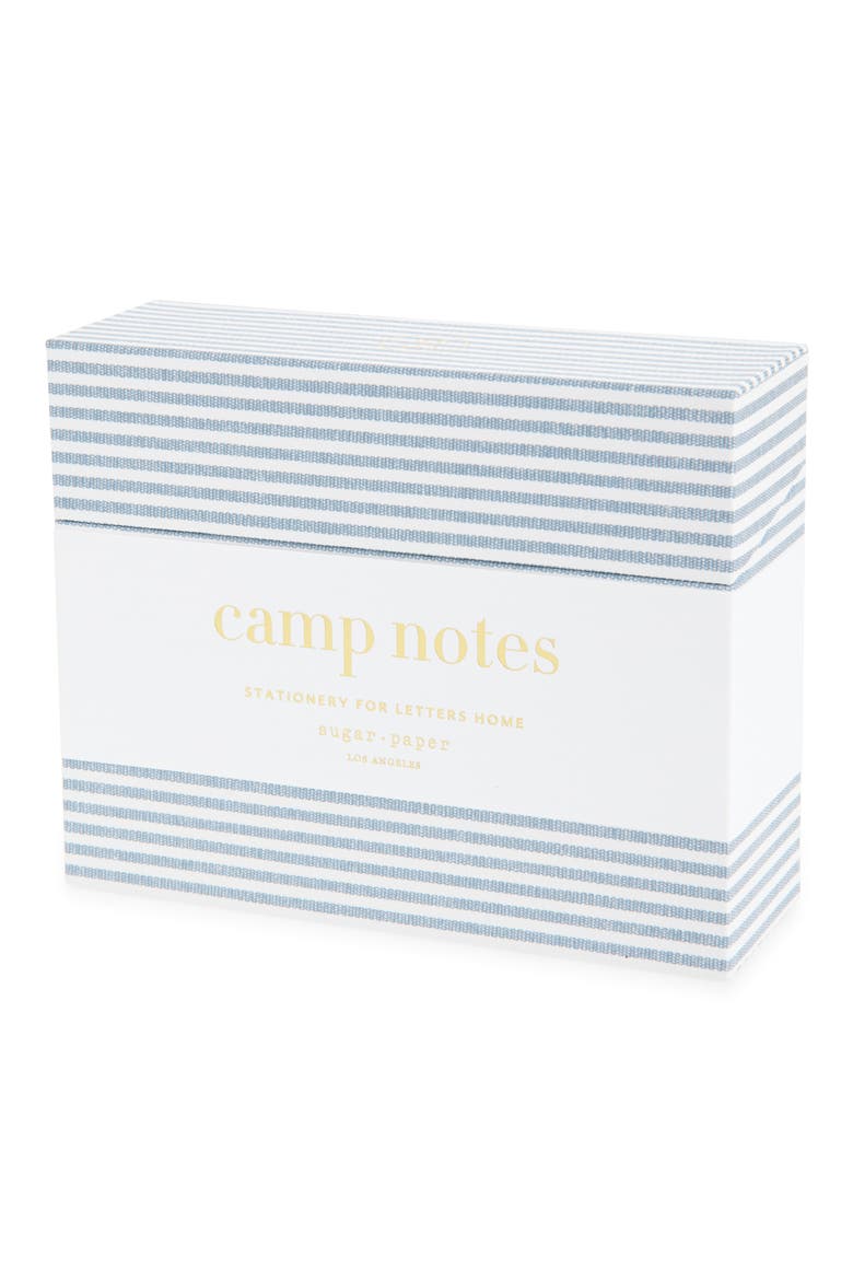 Camp Notes Set of 12 Notecards & Envelopes, Main, color, WHITE