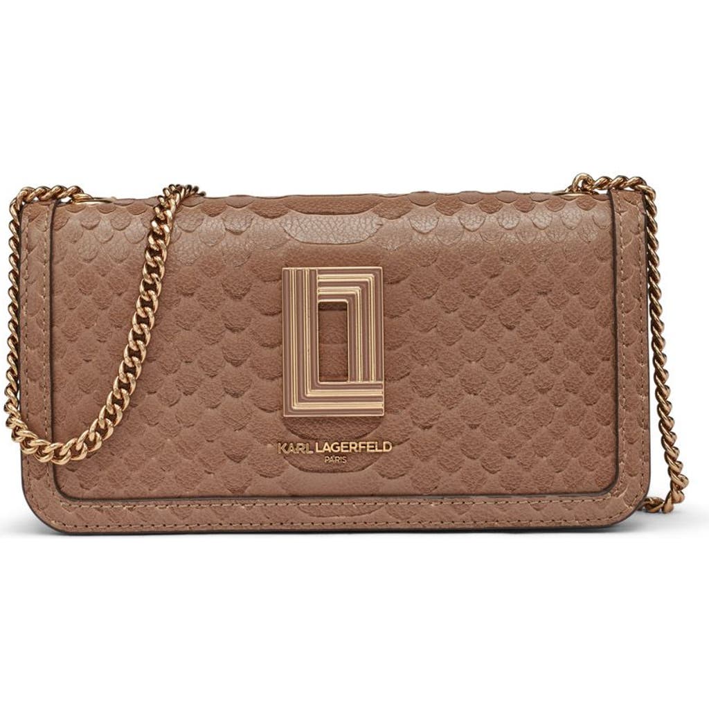 Karl Lagerfeld Paris Kosette Shoulder In Brown