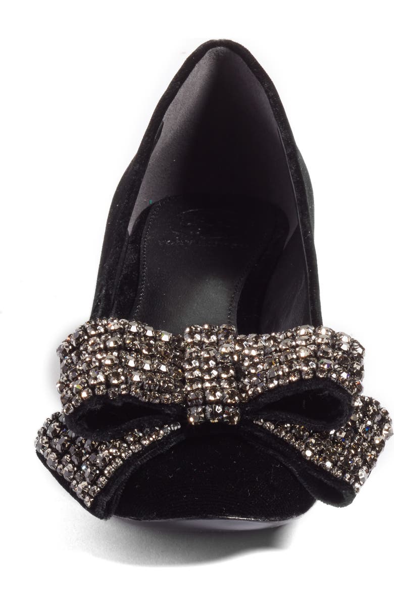 Tory Burch Josephine Embellished Bow Pump, Alternate, color,