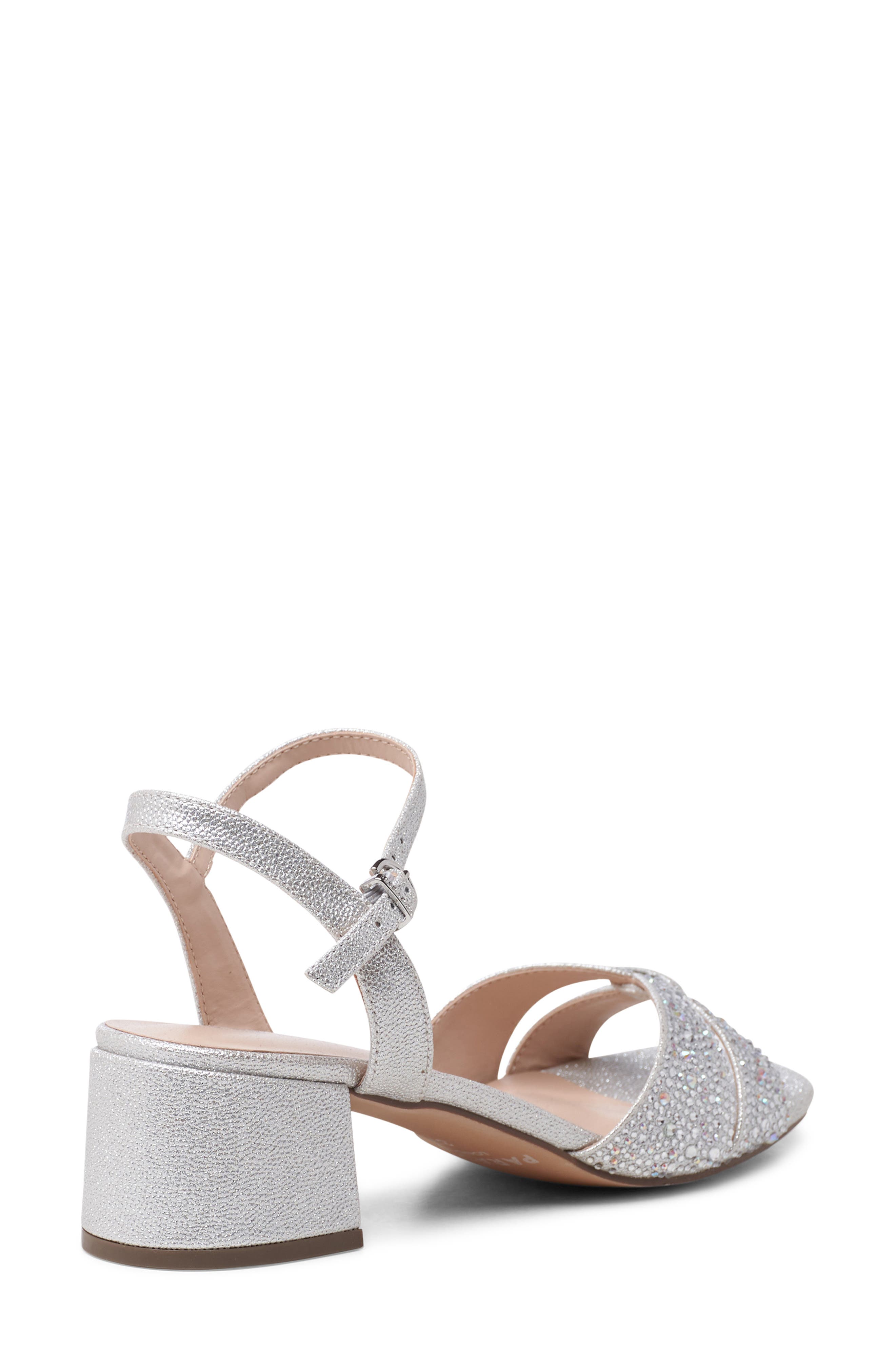 Paradox London Pink Marquise Embellished Ankle Strap Sandal, Alternate, color, 