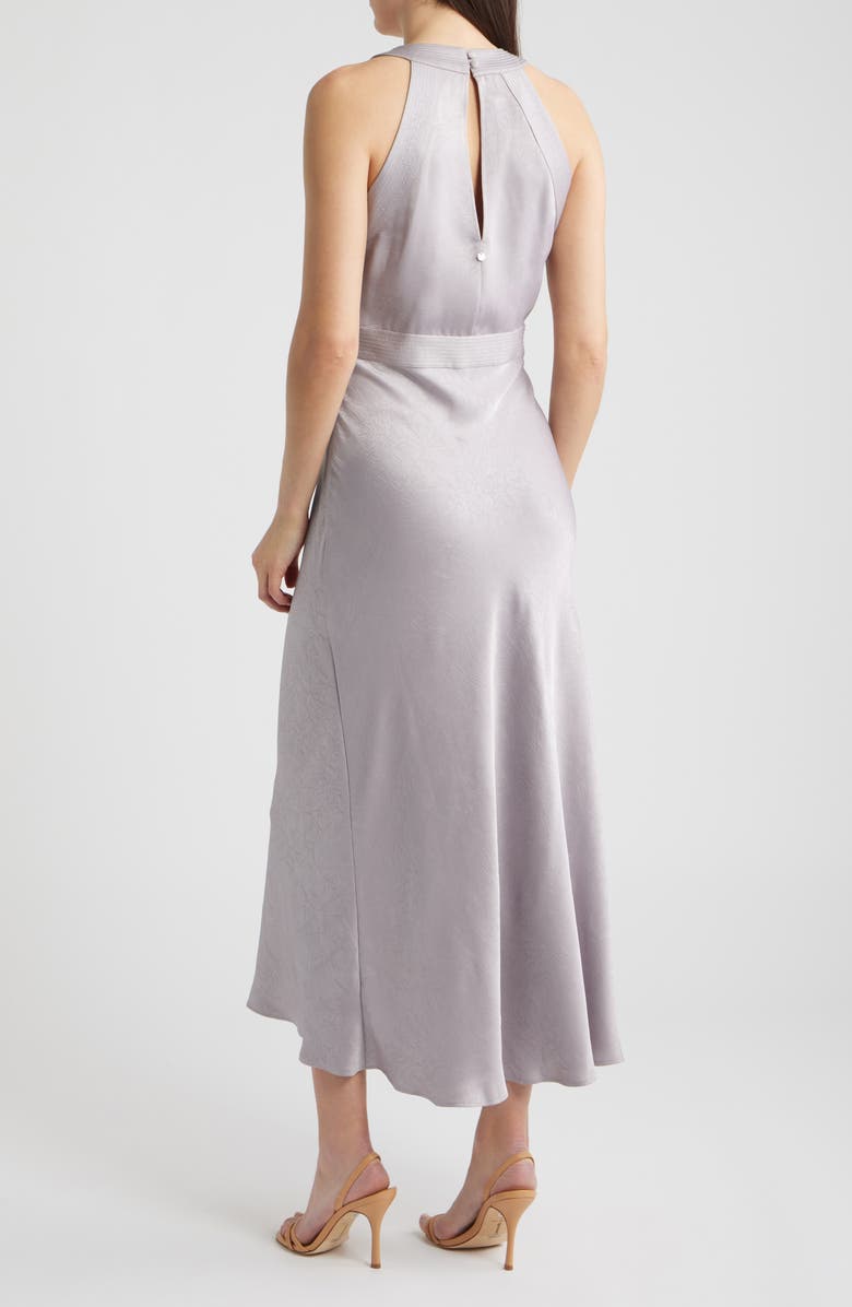 BOSS Orange Danden Crinkle Satin Maxi Dress, Alternate, color, Purple