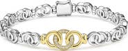 LAGOS Signature Caviar Interlocking Diamond Link Bracelet