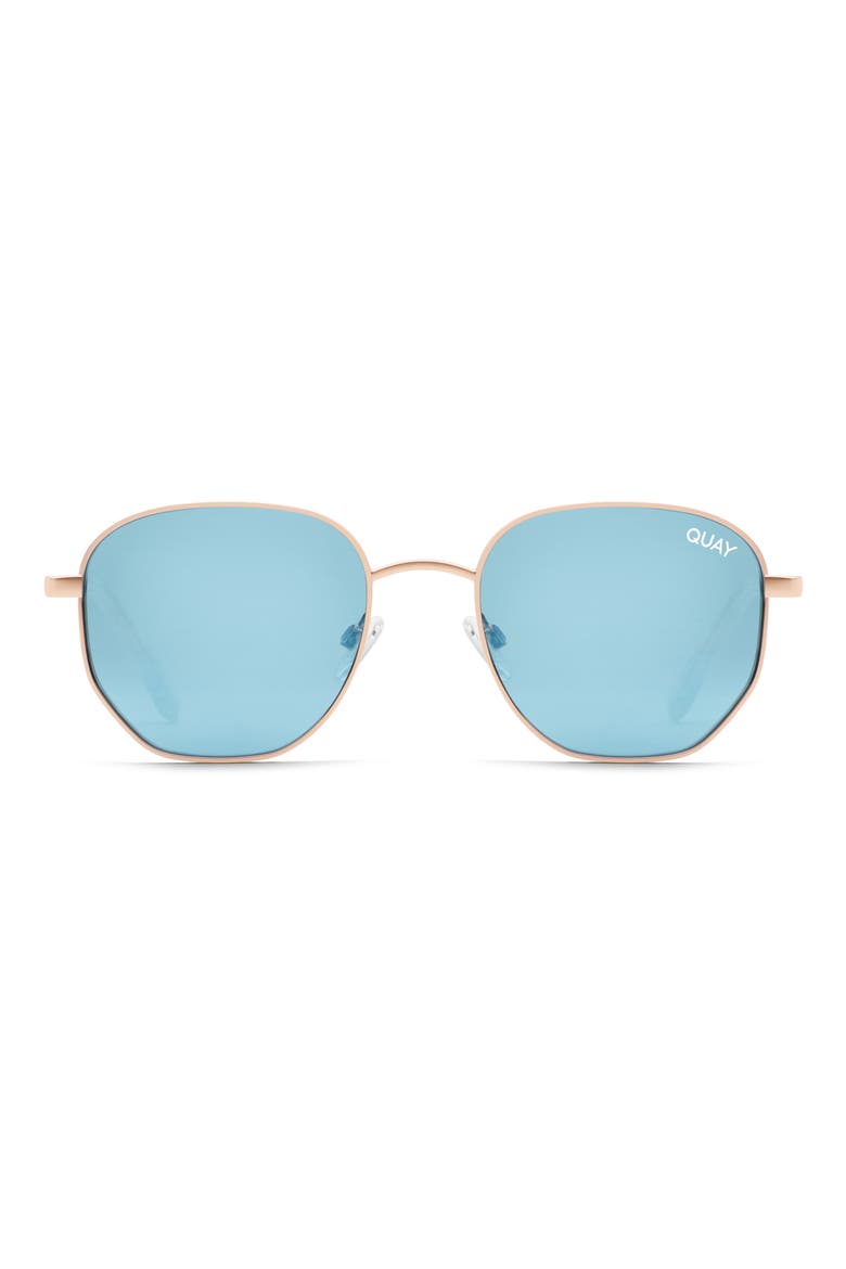 Big Time 54mm Gradient Round Sunglasses, Main, color, ROSE / BLUE