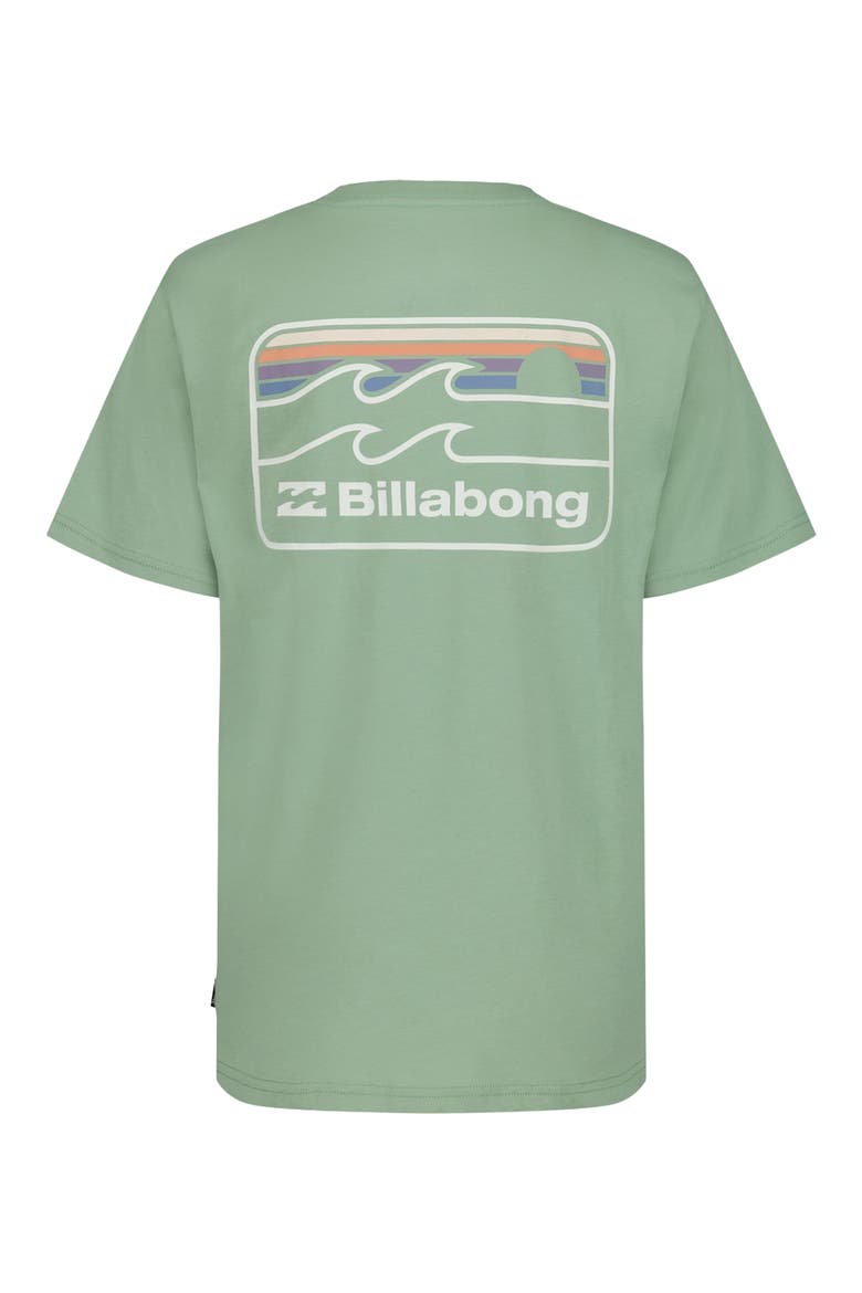 Kids' Runner Wave Logo Graphic T-Shirt, Alternate, color, GREEN ASH