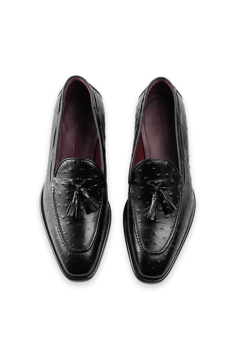 Paul Fredrick Stuart Tassel Loafer, Alternate, color, Black