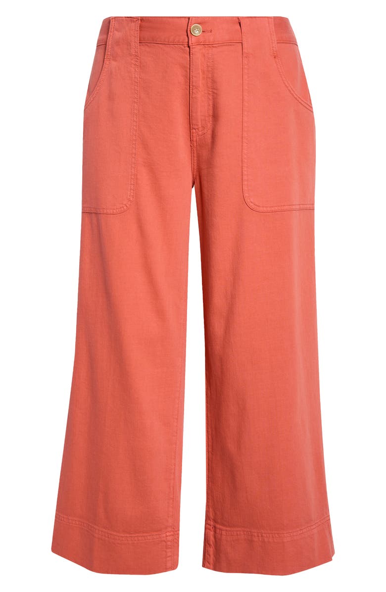 Liverpool Los Angeles Stride High Waist Crop Wide Leg Utility Pants, Alternate, color, 