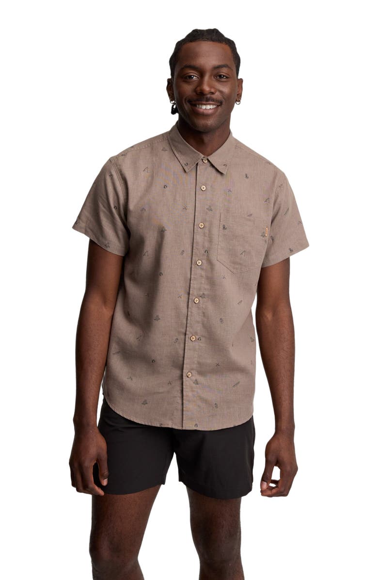 tentree Lake Life Mancos Shirt, Alternate, color, Clay/Lake Life