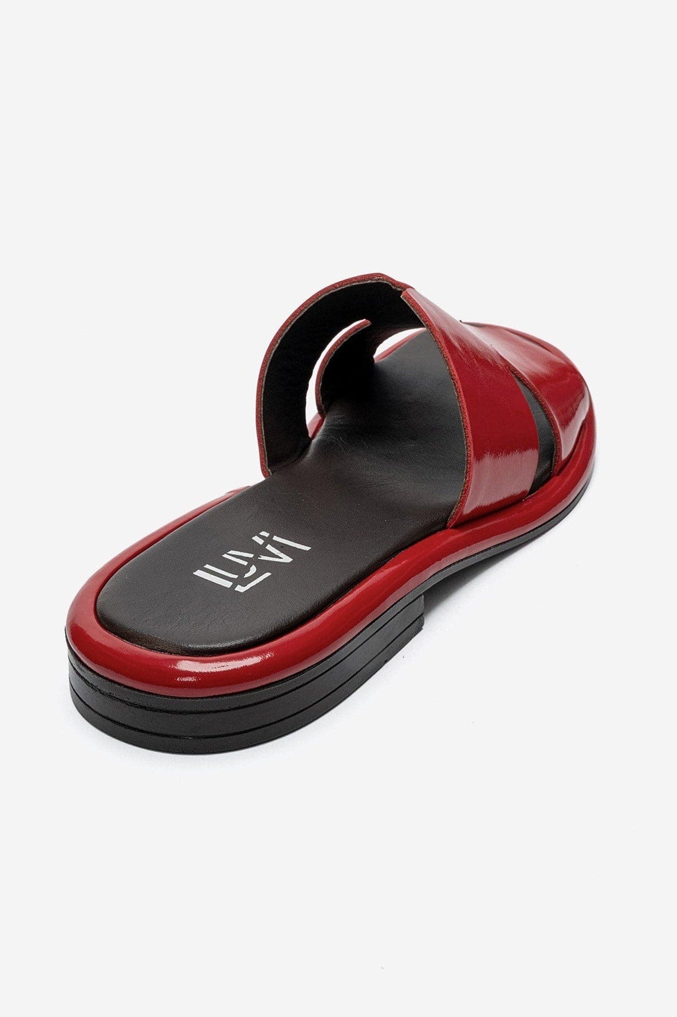Brio Leather Sandal, Alternate, color, Red Patent