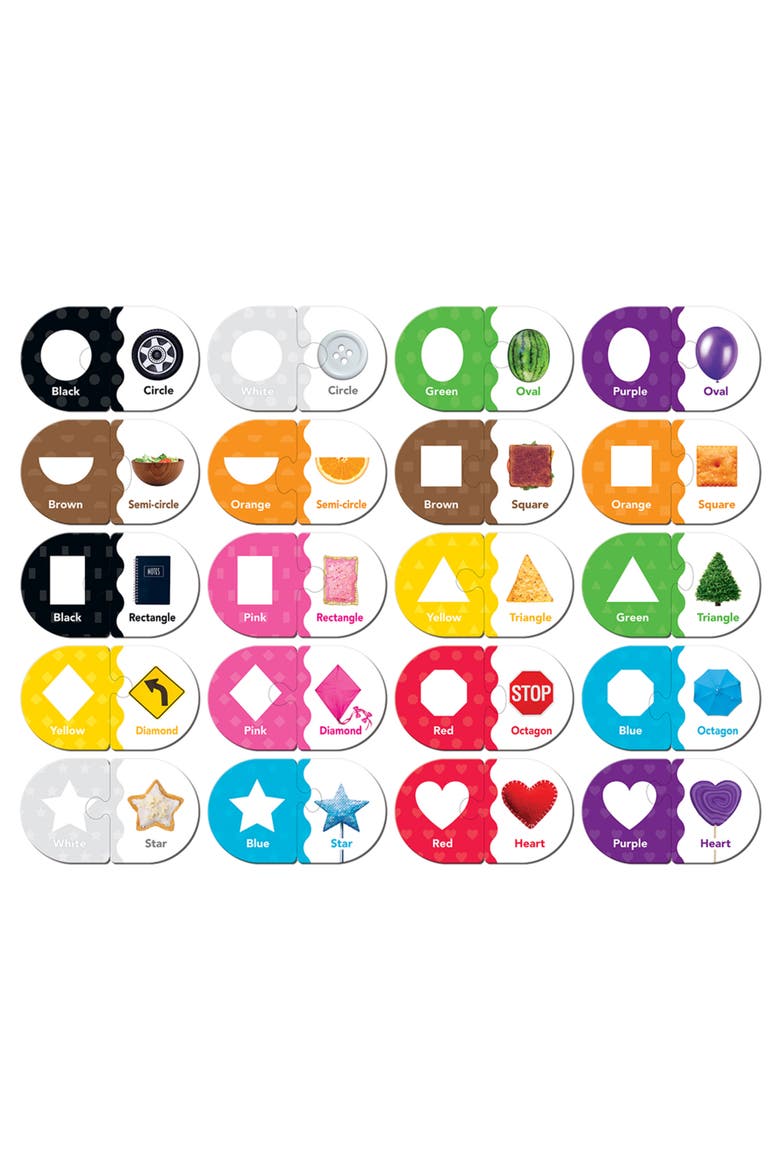 Colors & Shapes Matching Puzzles, Alternate, color, Multicolor
