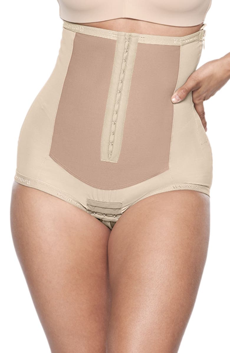Bellefit Dual Closure Girdle, Main, color, Beige