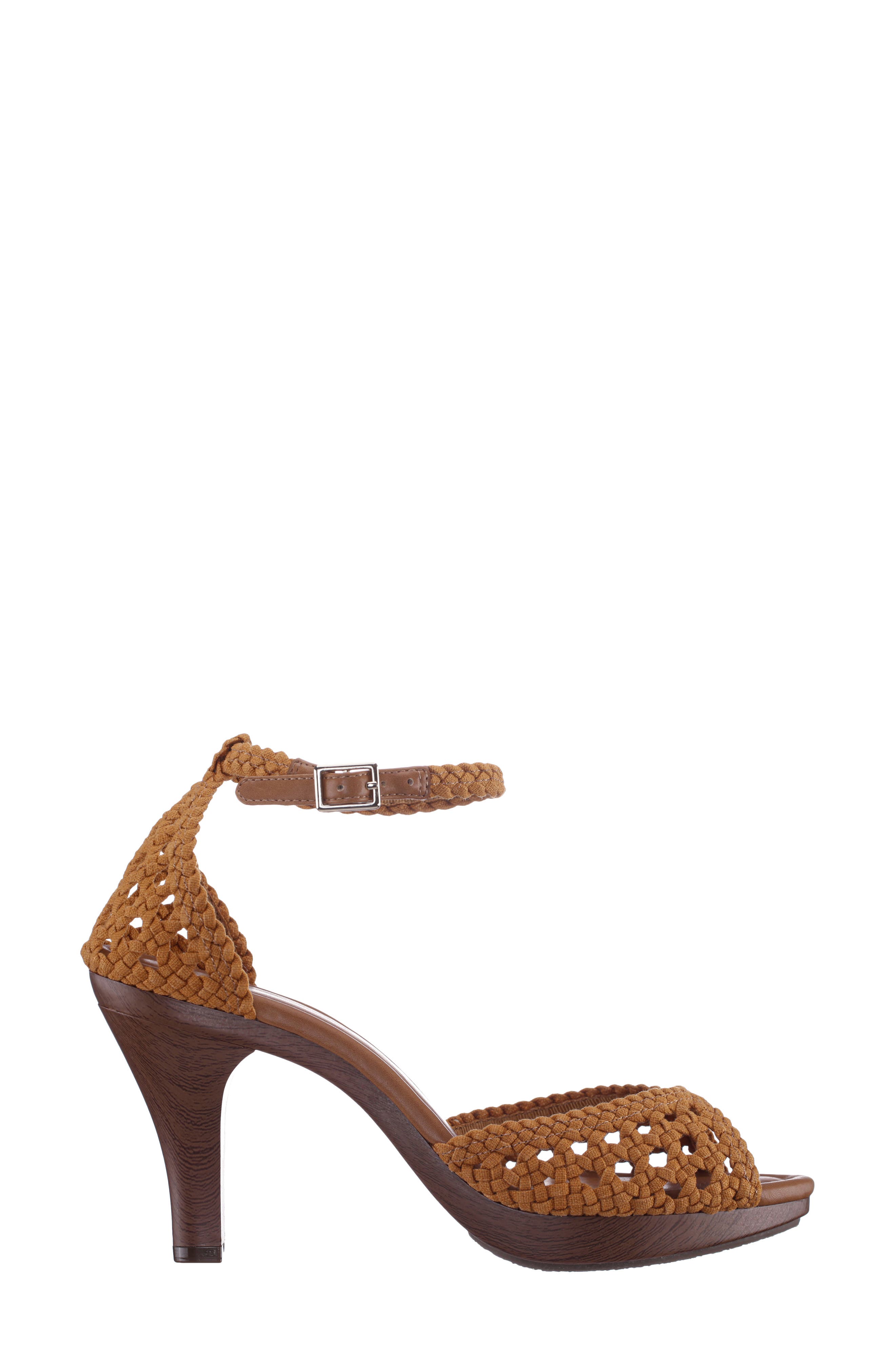 Nina Avenue Ankle Strap Sandal, Alternate, color, Clay