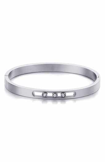 Adornia Tarnish Resistant Cubic Zirconia Bangle Bracelet