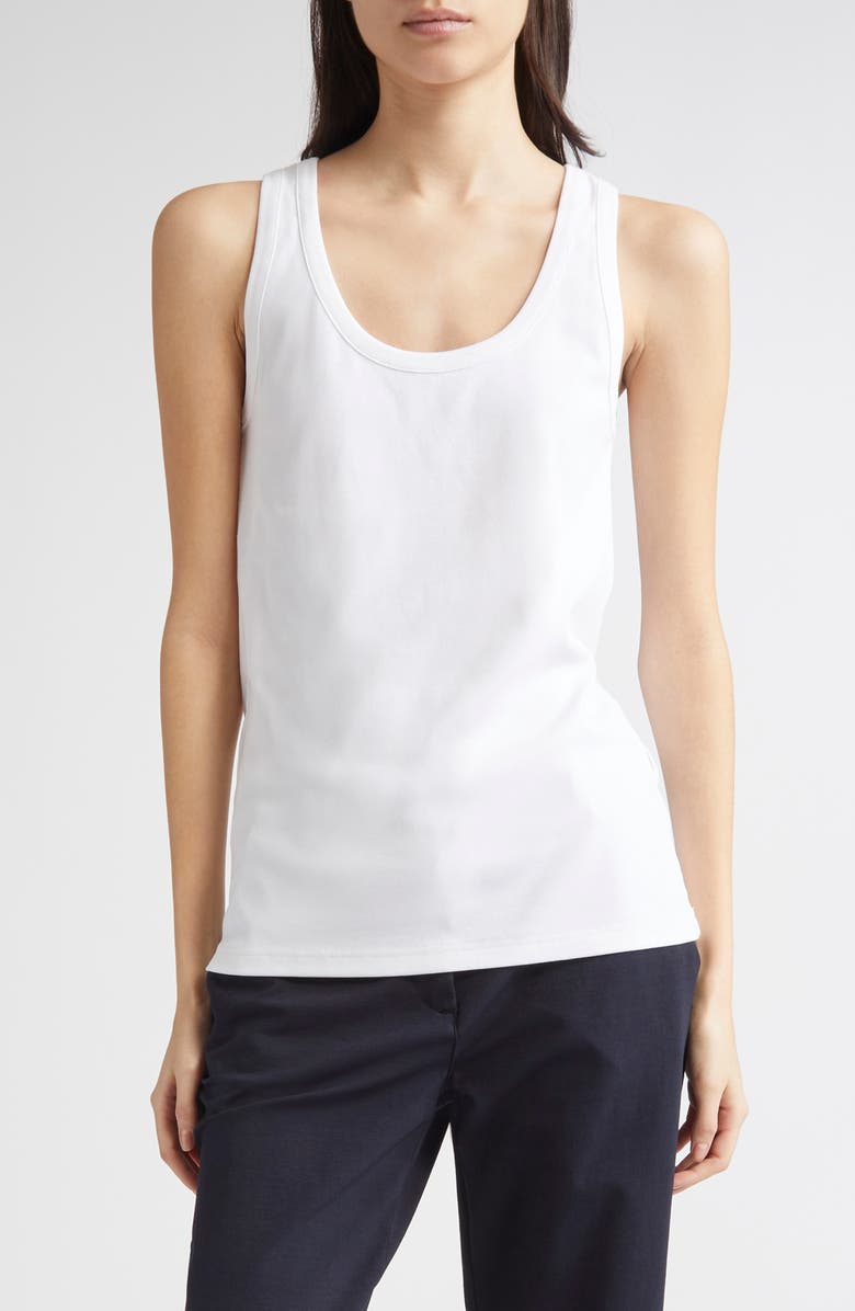 Eleventy Cotton Blend Tank Top, Main, color, 