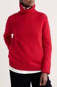 Seasalt Cornwall Braque Turtleneck Wool Blend Sweater