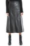 Faux Leather A-Line Skirt