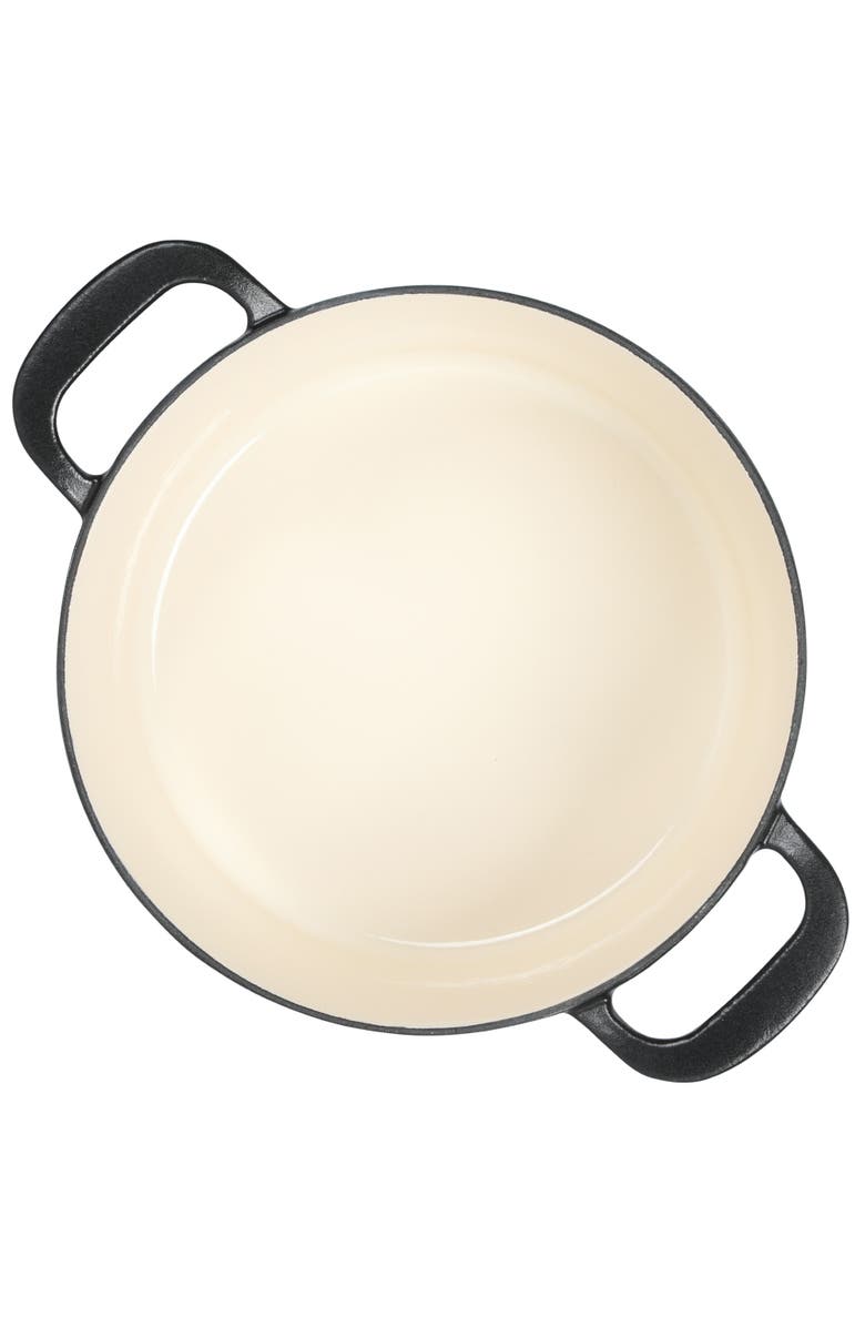 MARTHA STEWART Gatwick 7-Quart Enameled Cast Iron Dutch Oven with Lid, Alternate, color, Matte Black