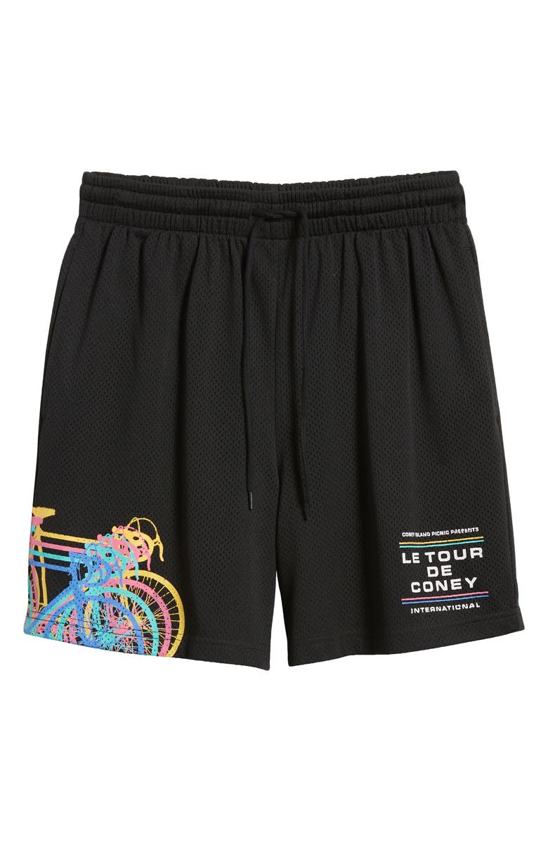 CONEY ISLAND PICNIC Tour de Coney Mesh Shorts, Alternate, color,