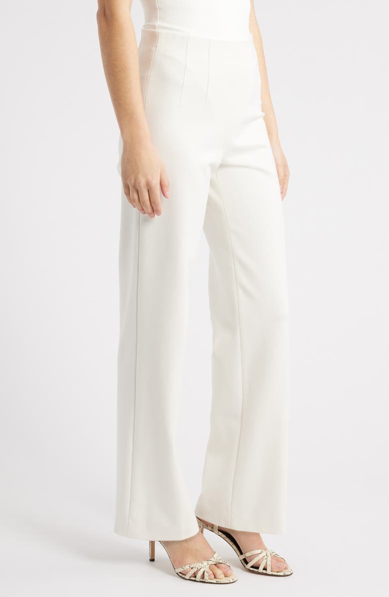 Anne Klein Darted High Waist Straight Leg Pants, Alternate, color, 