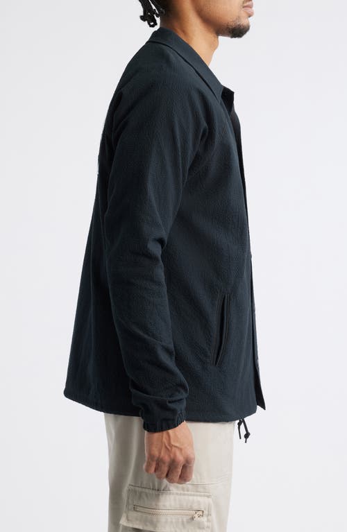 Billionaire Boys Club Bb Dipper Logo Embroidered Cotton Seersucker Jacket In Black