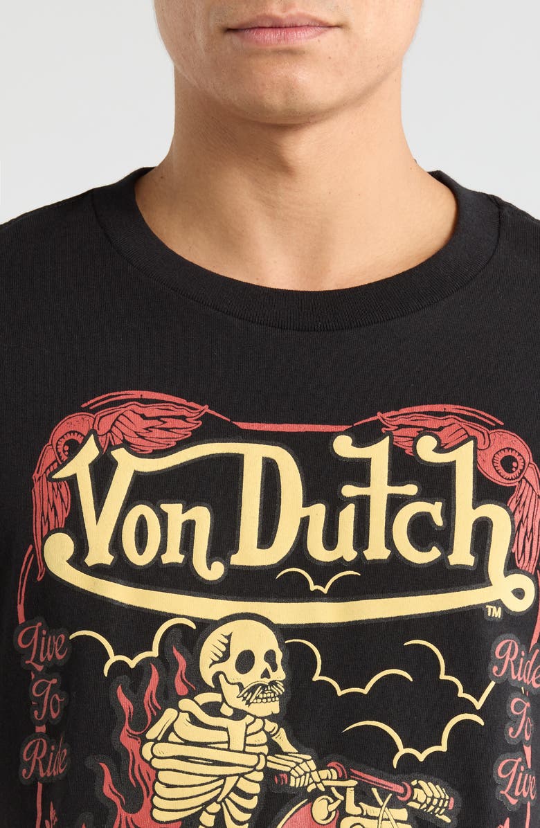 Von Dutch Graphic T-Shirt, Alternate, color, Black