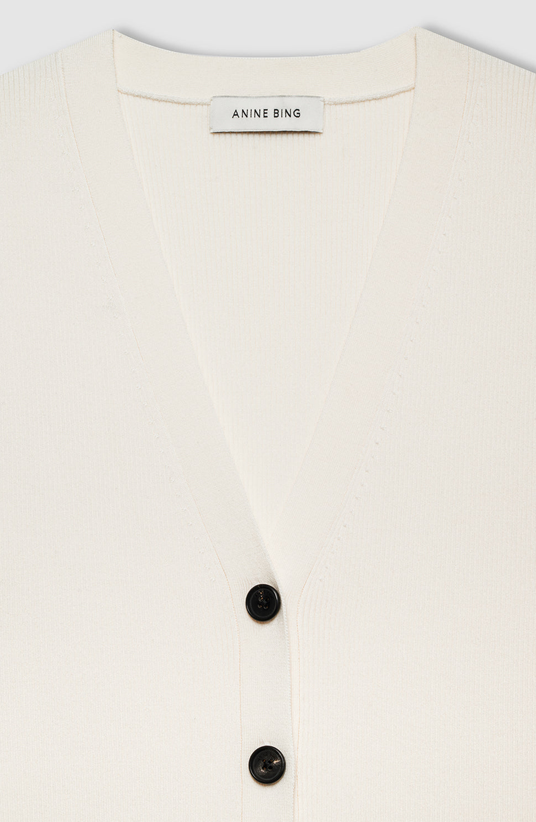 ANINE BING Lawrence Vest, Alternate, color, Ivory