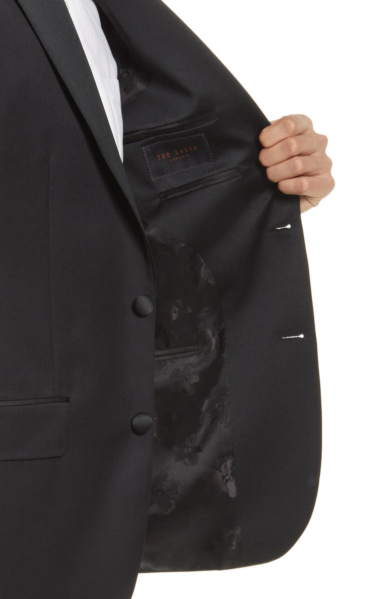 Ted Baker London Jenner Slim Fit Notch Lapel Wool Tuxedo, Alternate, color,