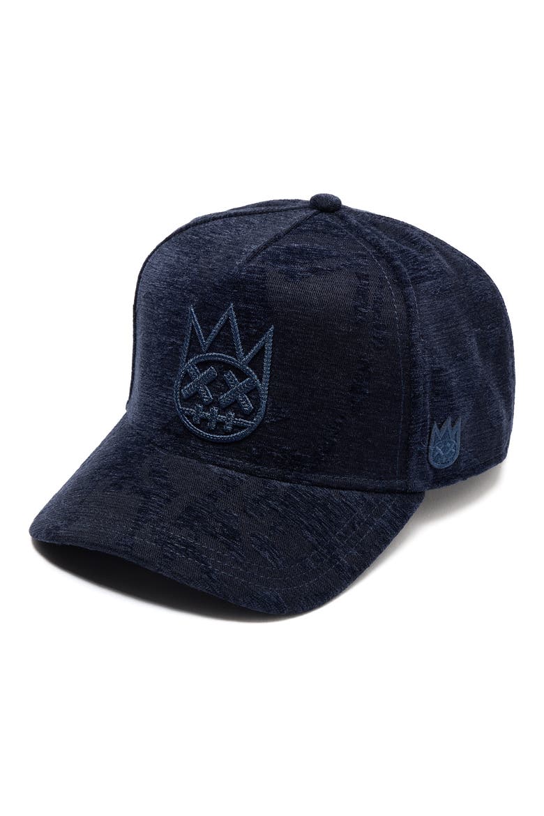 A-Frame Jacquard Adjustable Trucker Hat, Alternate, color, NAVY