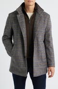 Johnston & Murphy Upton Bib Insert Wool Blend Car Coat