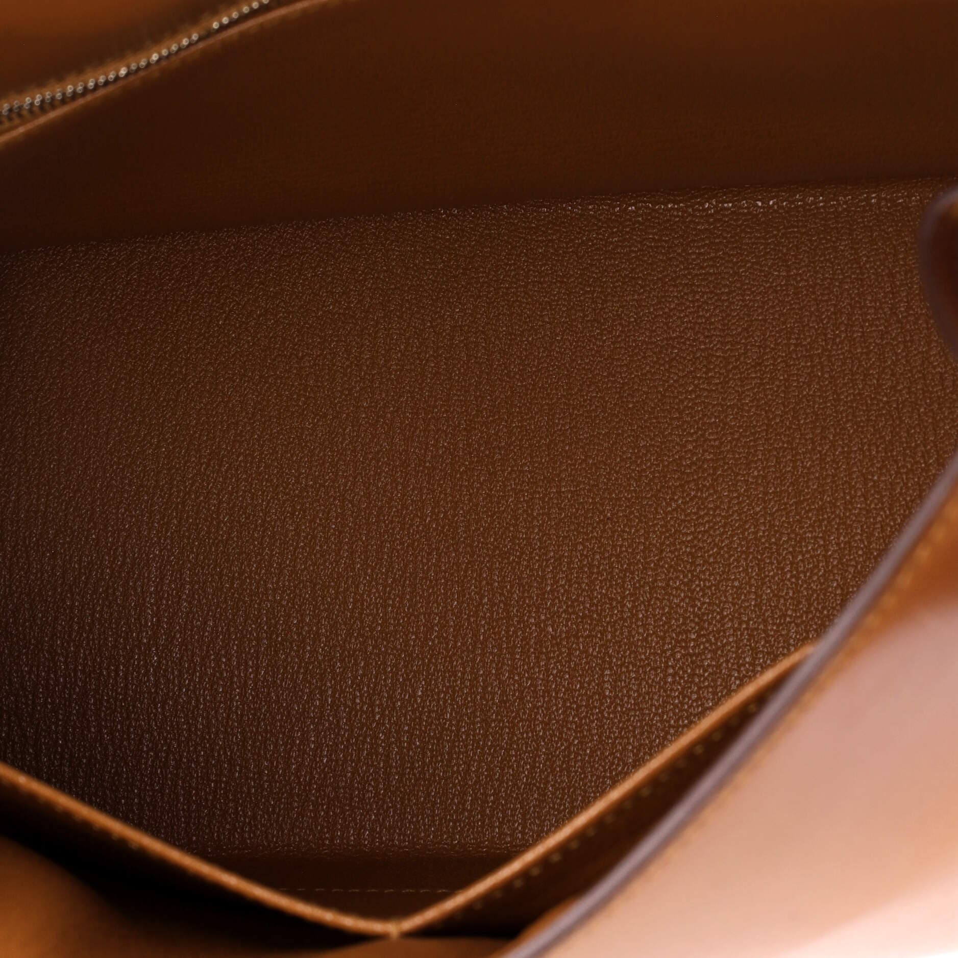 Pre-Owned Hermes Kelly Handbag Brown Box Calf with Palladium Hardware 28, Alternate, color, 