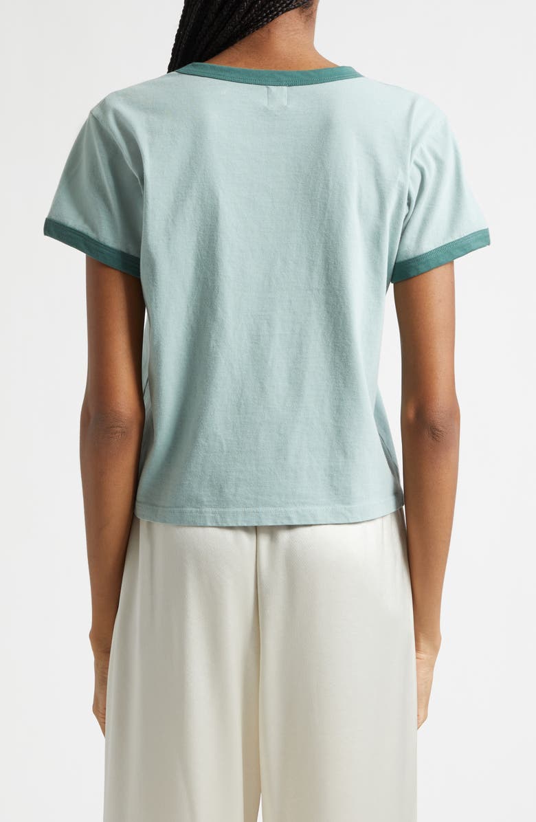 LESET Margo Ringer T-Shirt, Alternate, color, Eucalyptus/ Basil