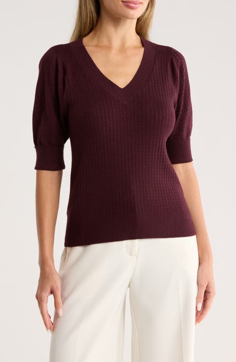 Pointelle Stitch Sweater