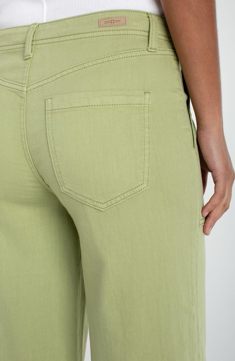 Liverpool Los Angeles High Waist Crop Wide Leg Utility Pants, Alternate, color, Lotus