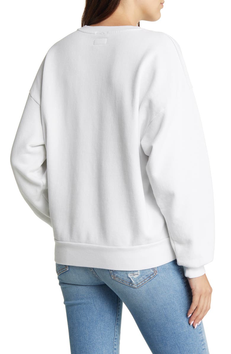 MOTHER The Drop Square Stargazer Cotton Graphic Sweatshirt, Alternate, color, 