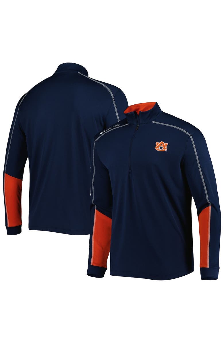 Columbia Men's Columbia Navy Auburn Tigers Shotgun 2.0 Omni-Wick Quarter-Zip Jacket, Main, color, Navy