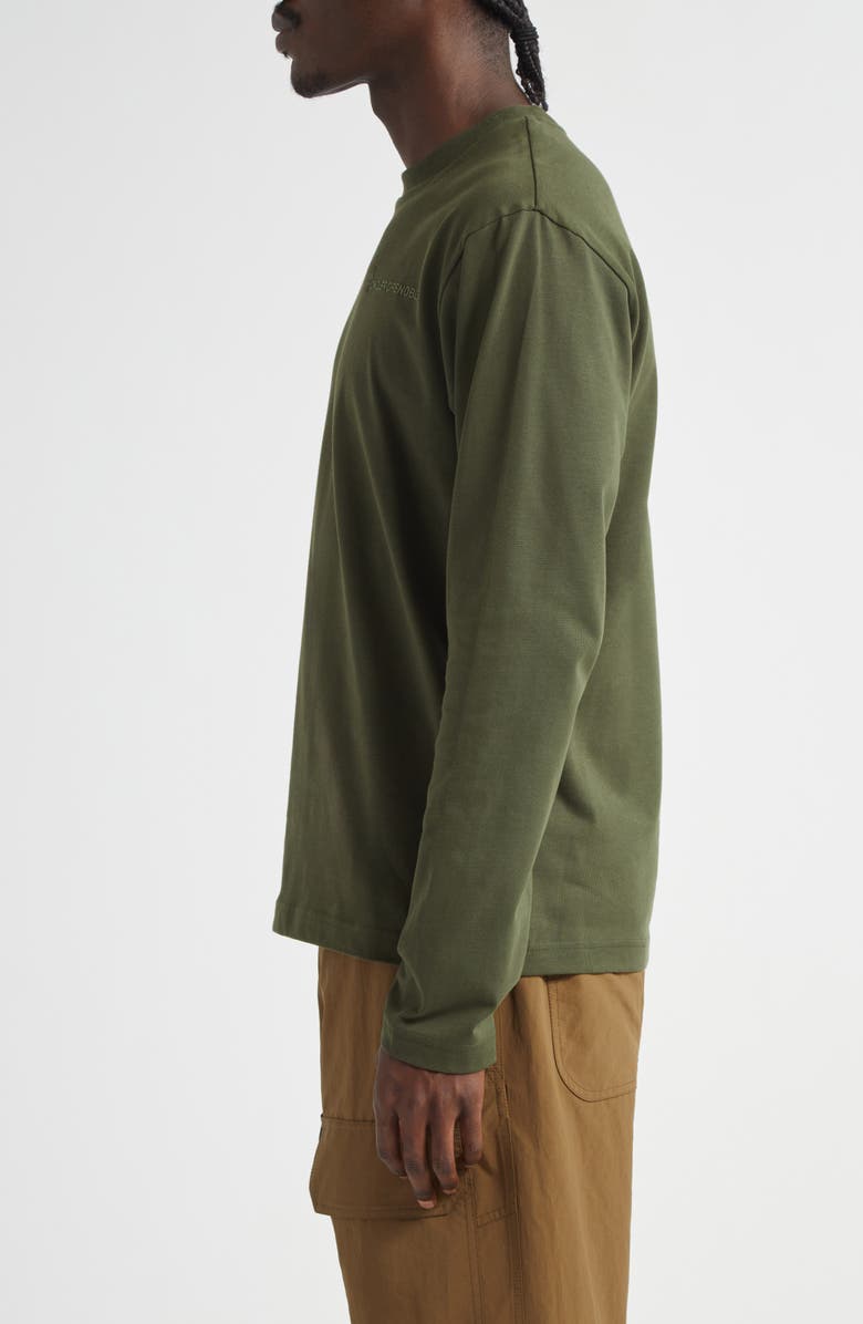 Moncler Embroidered Logo T-Shirt, Alternate, color, Amber Toned Olive