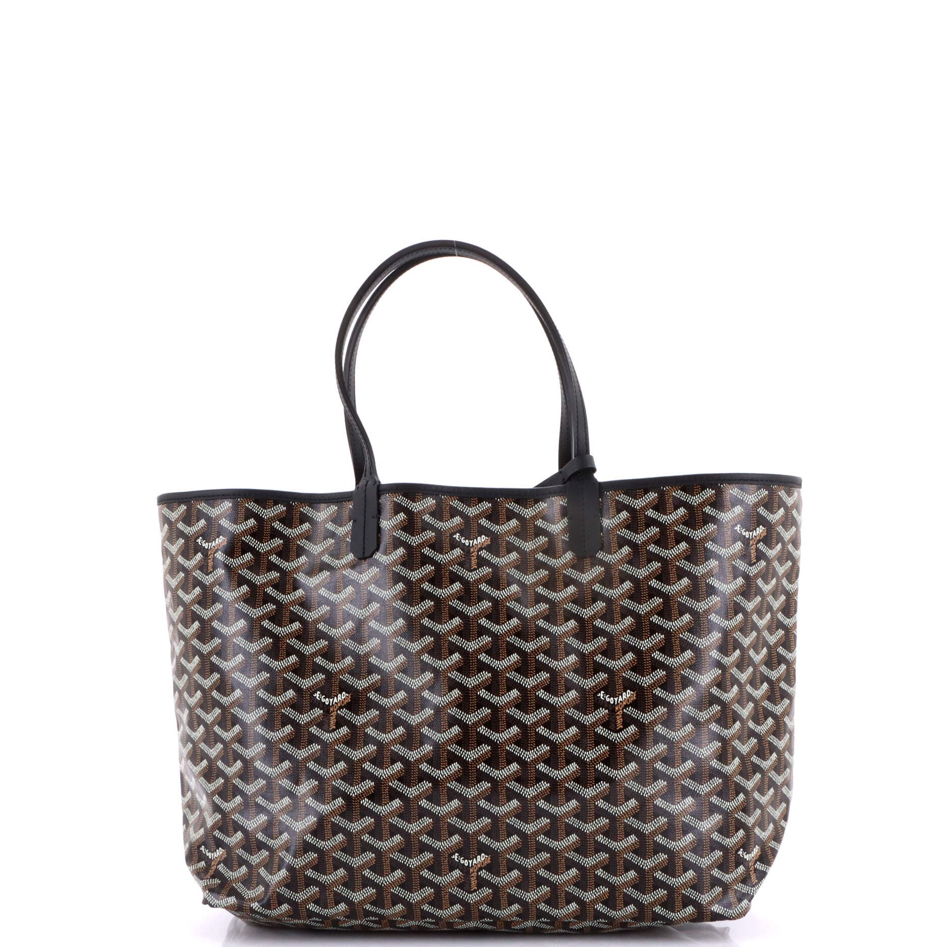 Pre-Owned Goyard Saint Louis Tote Coated Canvas PM, Alternate, color, Black