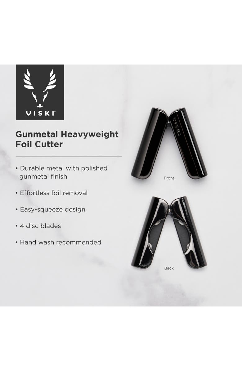 Viski Warren Heavyweight Foil Cutter, Alternate, color, Black