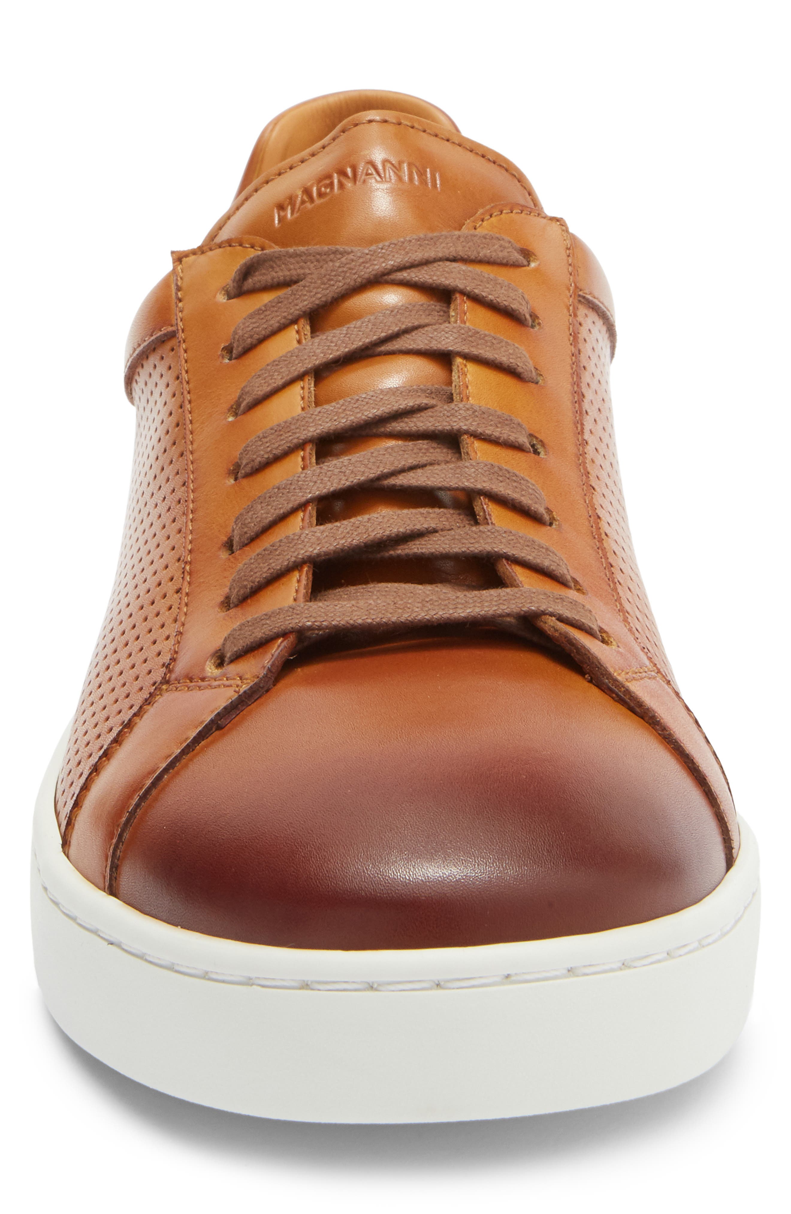 Elonso Perforated Sneaker, Alternate, color, CUERO