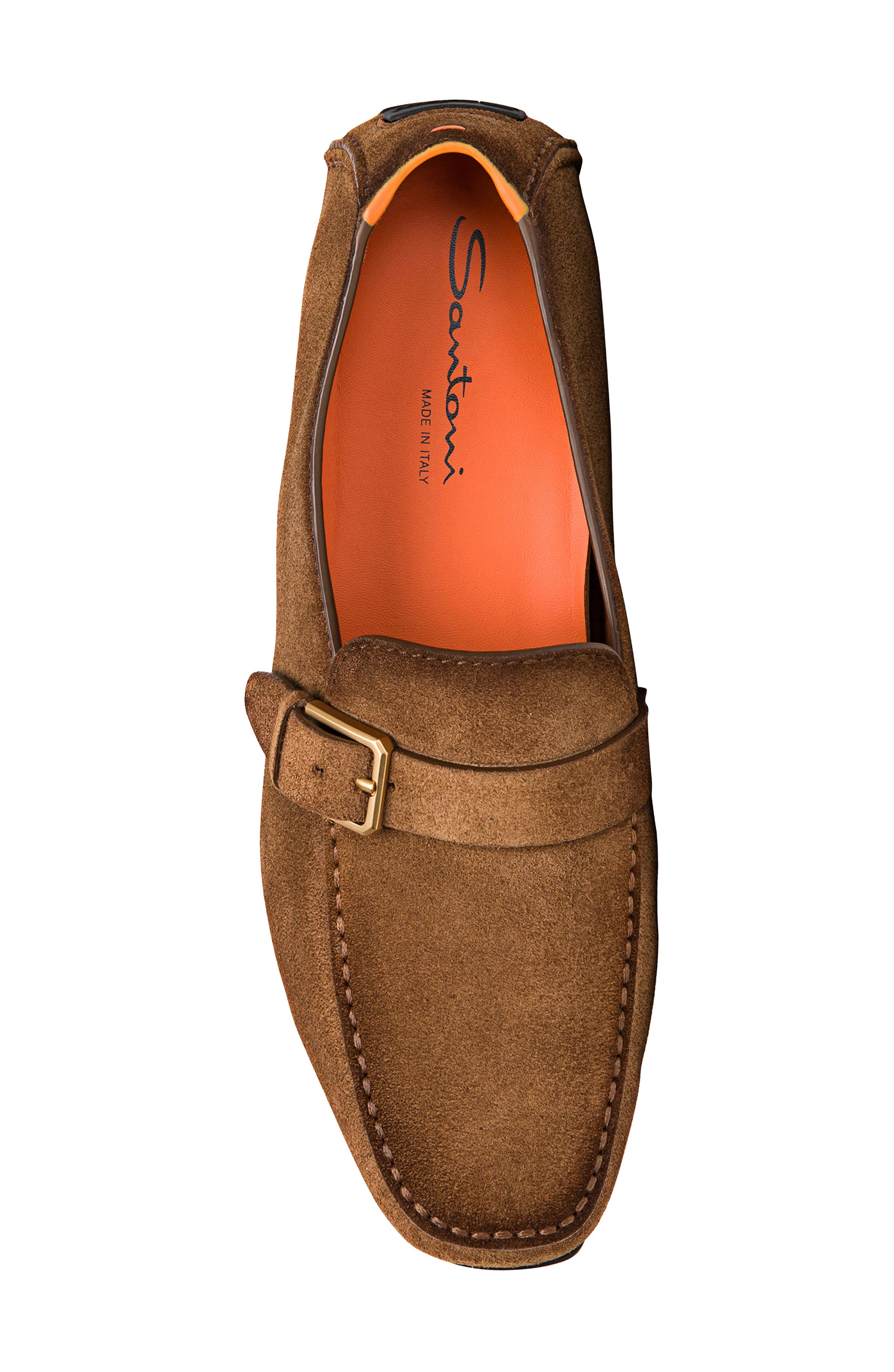 Santoni Apron Toe Driving Loafer, Alternate, color, 