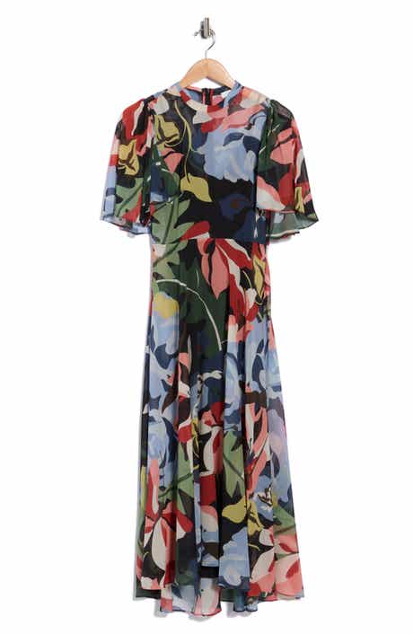 Botanical Garden Silk Blend Dress