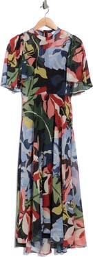 Rebecca Taylor Botanical Garden Silk Blend Dress