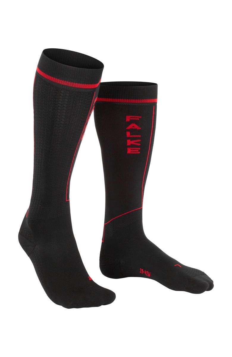 Falke Impulse Knee High Running Socks, Alternate, color, Black